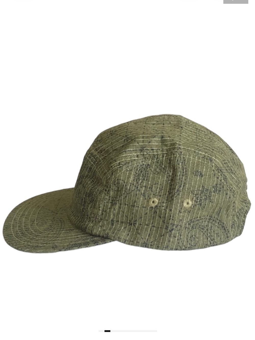 NWT J. Crew Cotton Paisley Print Green Hat